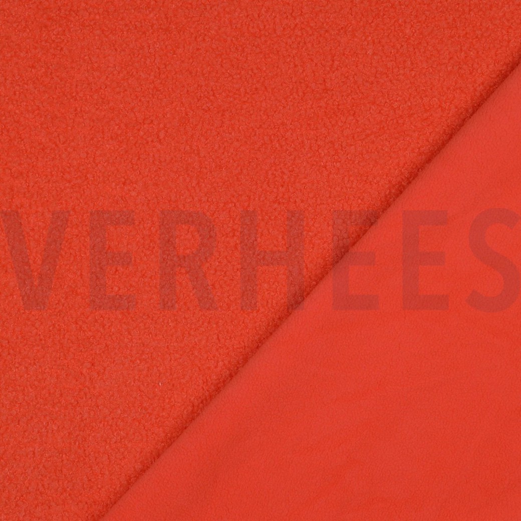 TEDDY FLEECE DOUBLE SIDED TANGERINE #4