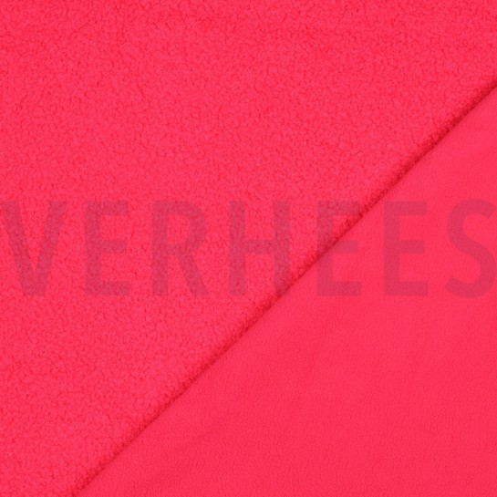 TEDDY FLEECE DOUBLE SIDED PINK NEON #7