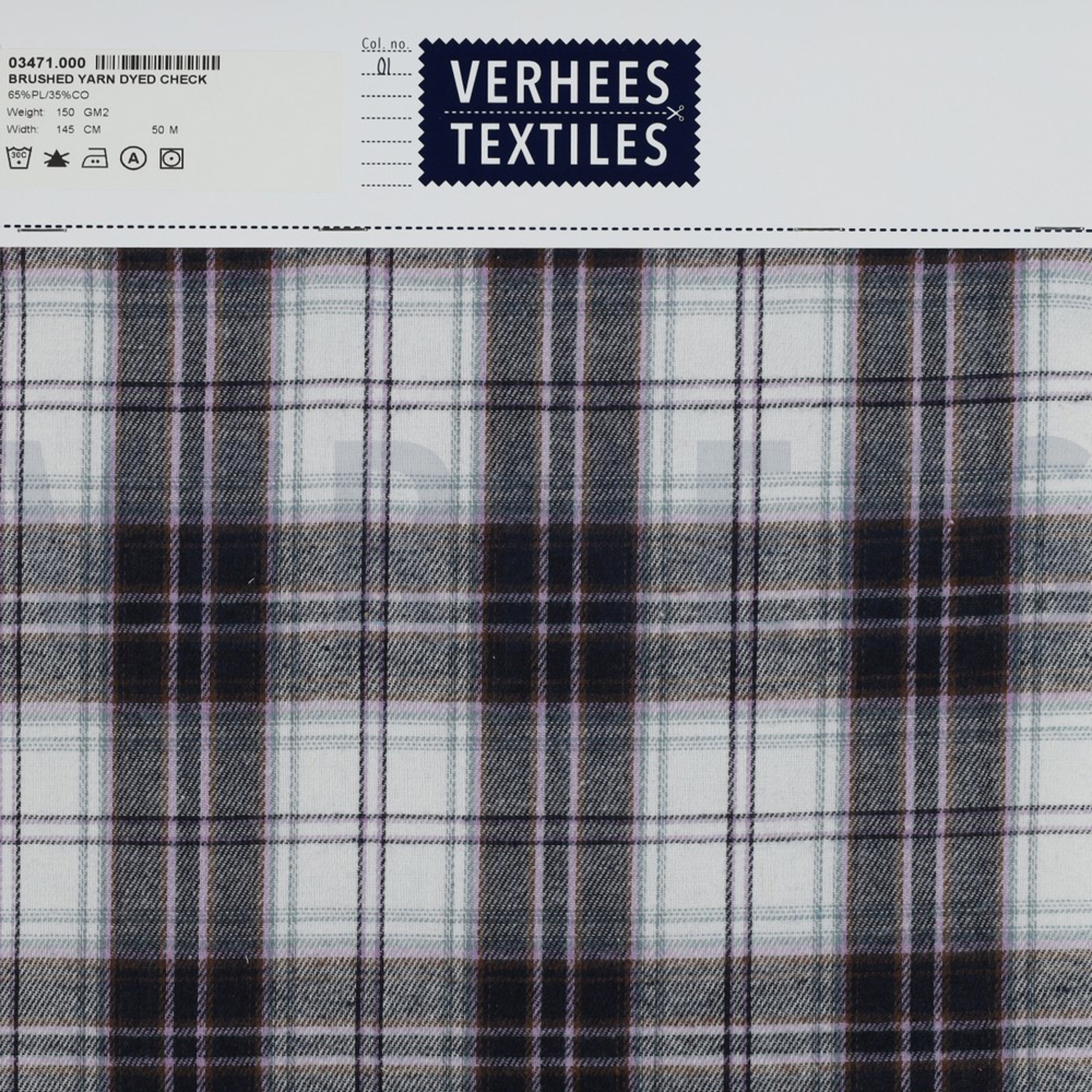 BRUSHED YARN DYED CHECKS NAVY (high resolution) #4