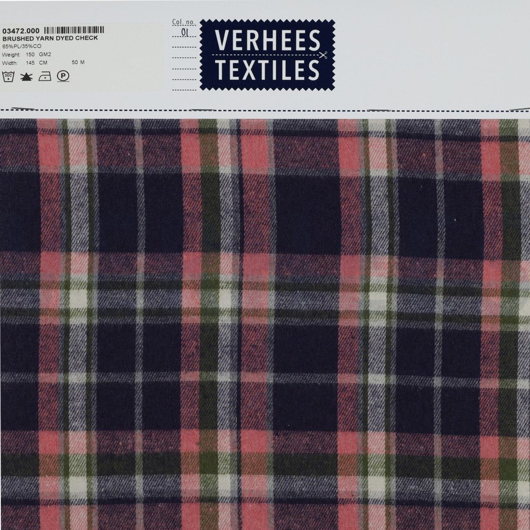 BRUSHED YARN DYED CHECKS LAVENDER #4
