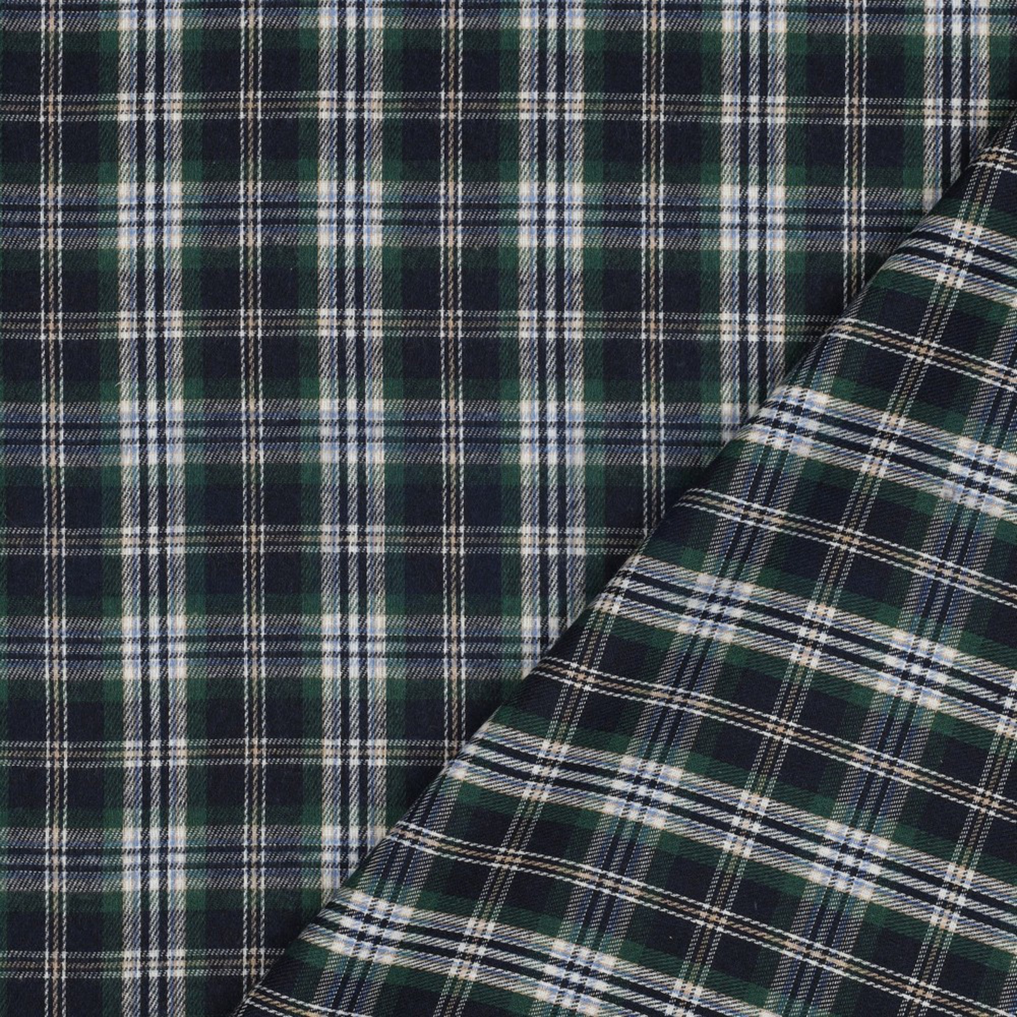 BRUSHED YARN DYED CHECKS NAVY (high resolution) #4