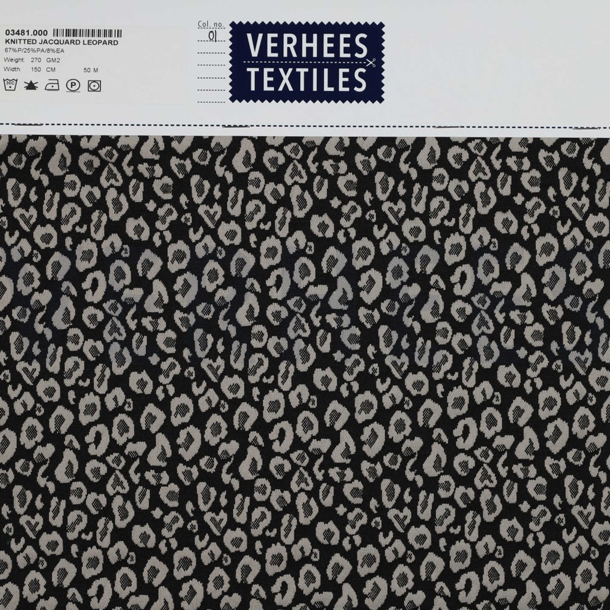 KNITTED JACQUARD ANIMAL SKIN BLACK (high resolution) #4