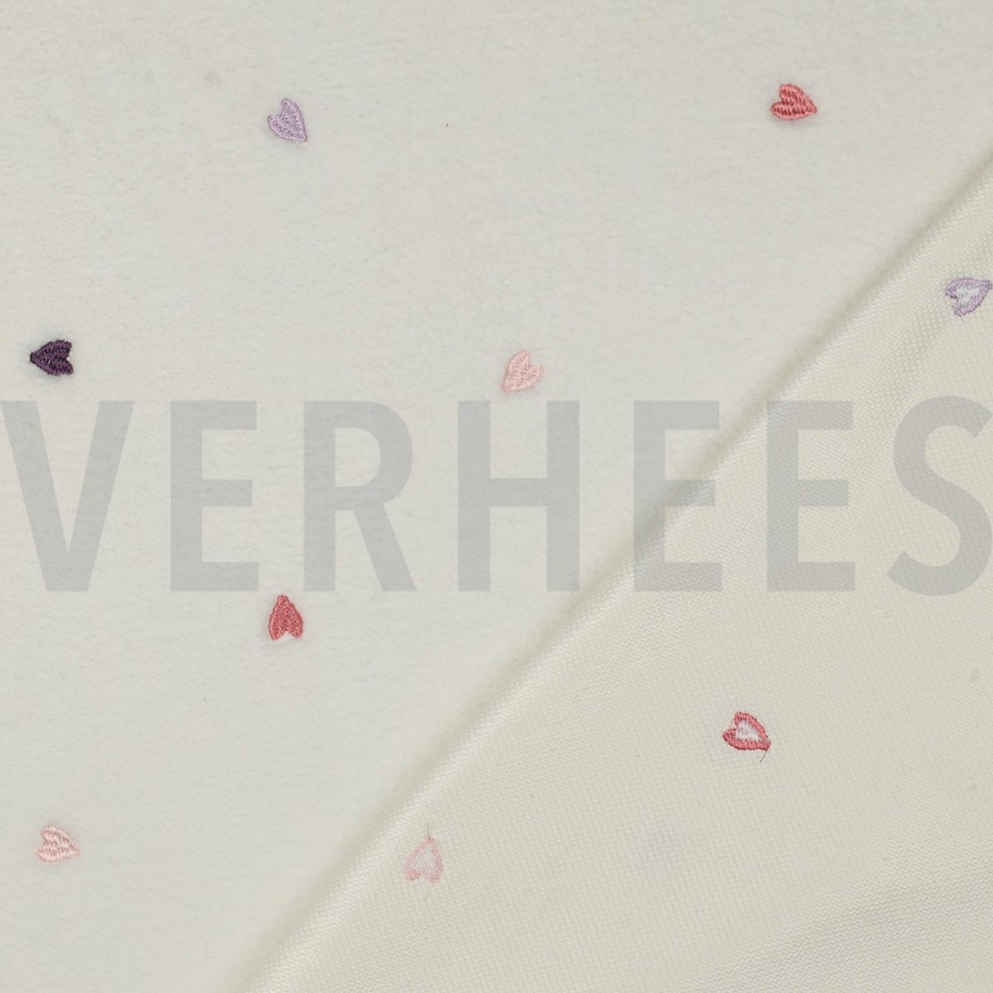 TEDDY EMBROIDERY HEARTS ECRU (high resolution) #4