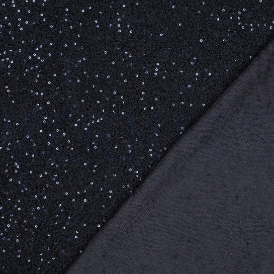 TEDDYSTOFF PAILLETTEN MARINEBLAU #7