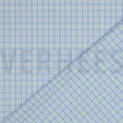 COTTON SEERSUCKER NEON CHECKS LIGHT BLUE / GREEN (thumbnail) #4