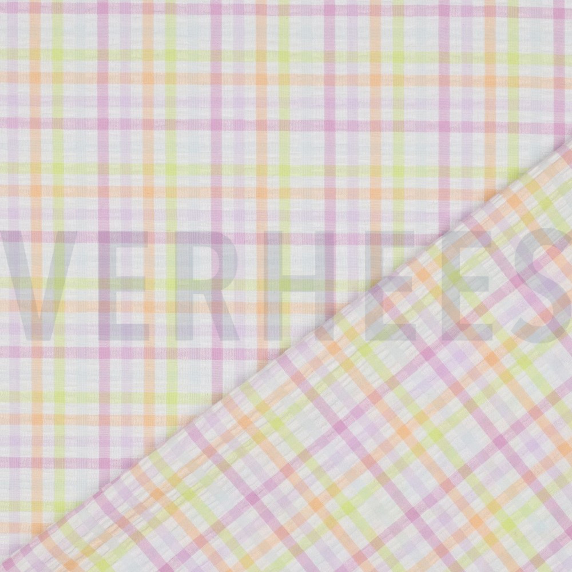 COTTON SEERSUCKER YARN DYED CHECKS MULTICOLOUR (high resolution) #4