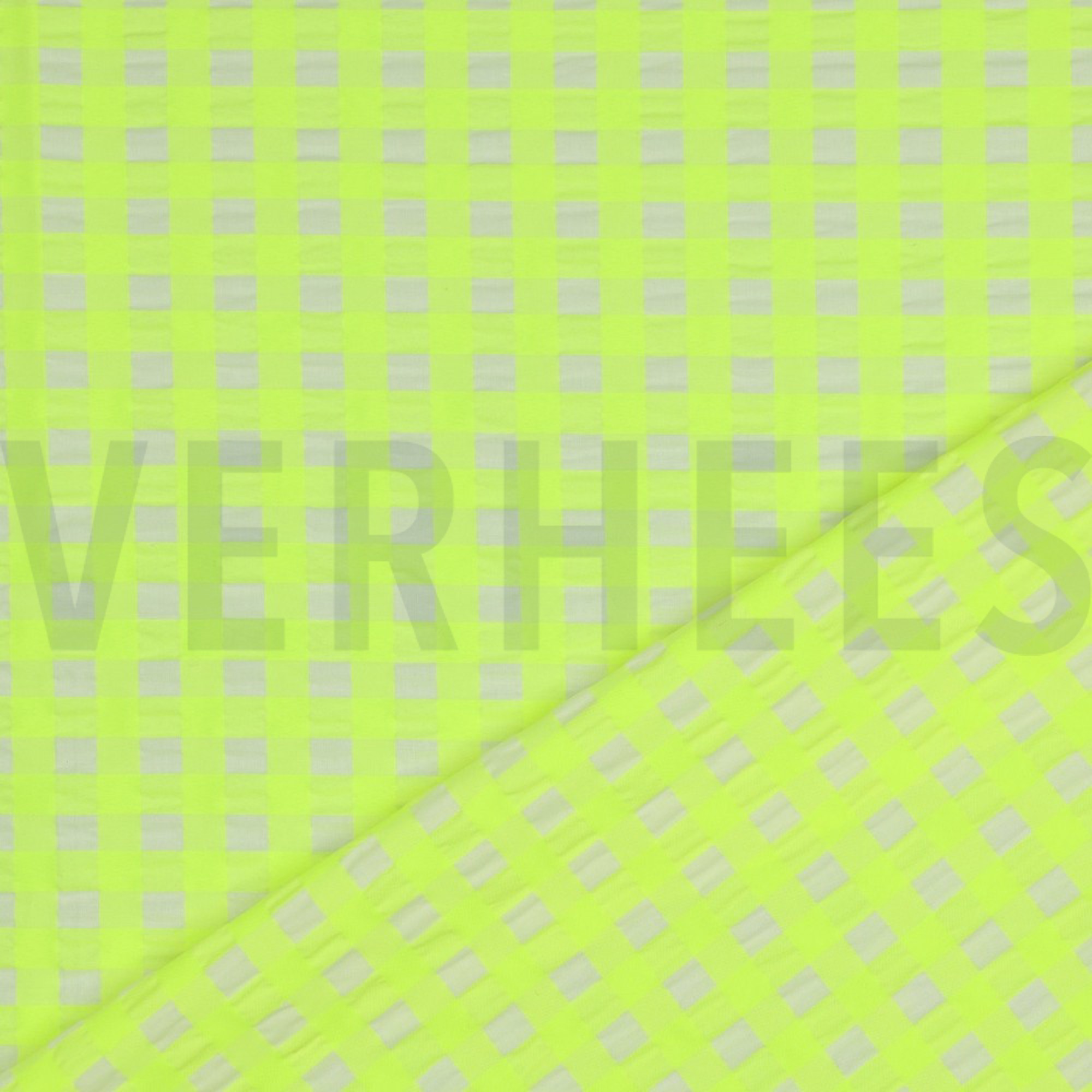 COTTON YARN DYED NEON CHECKS YELLOW (high resolution) #4