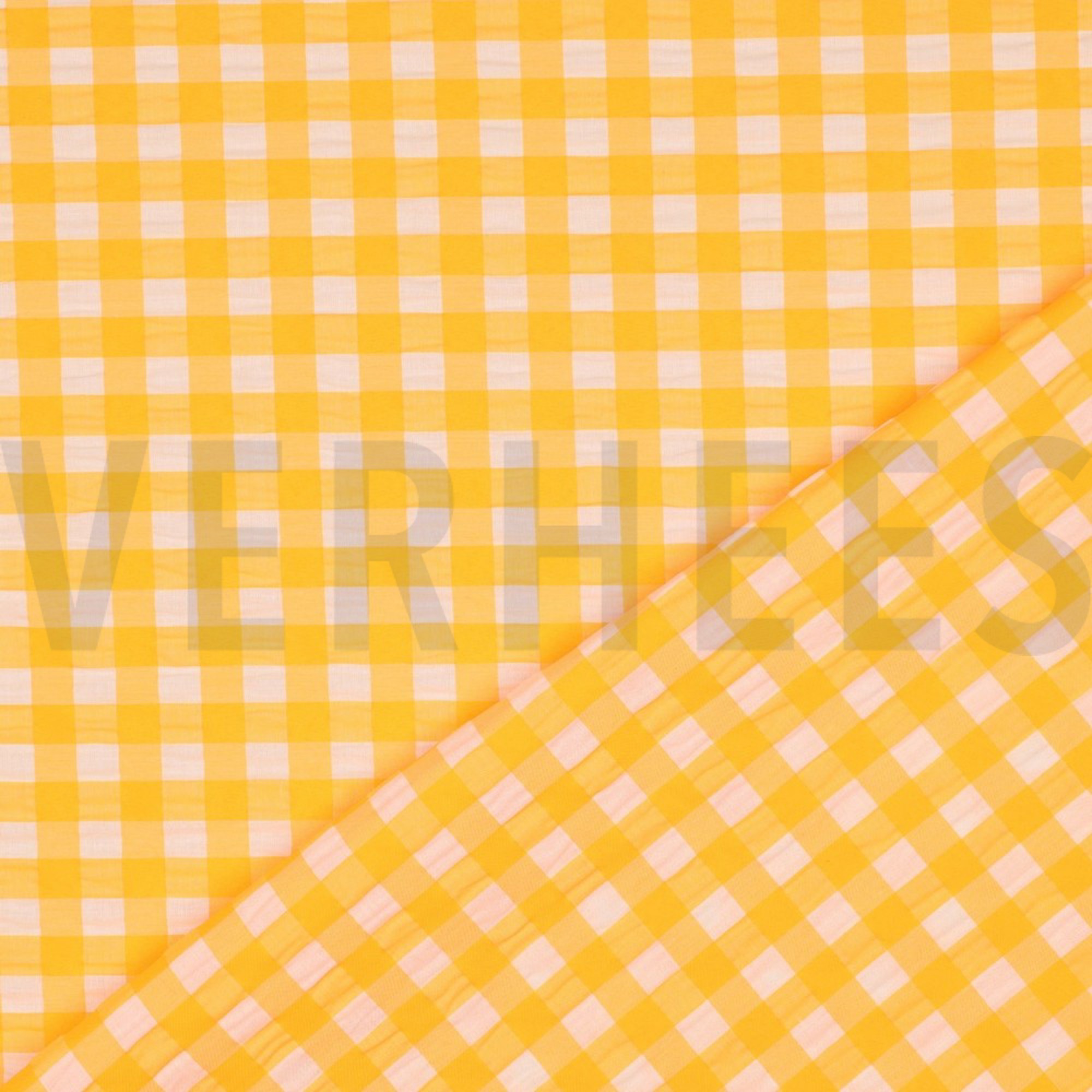 COTTON YARN DYED NEON CHECKS ORANGE (high resolution) #4