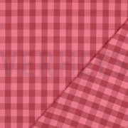 COTTON YARN DYED CHECKS MAUVE / BORDEAUX (thumbnail) #4