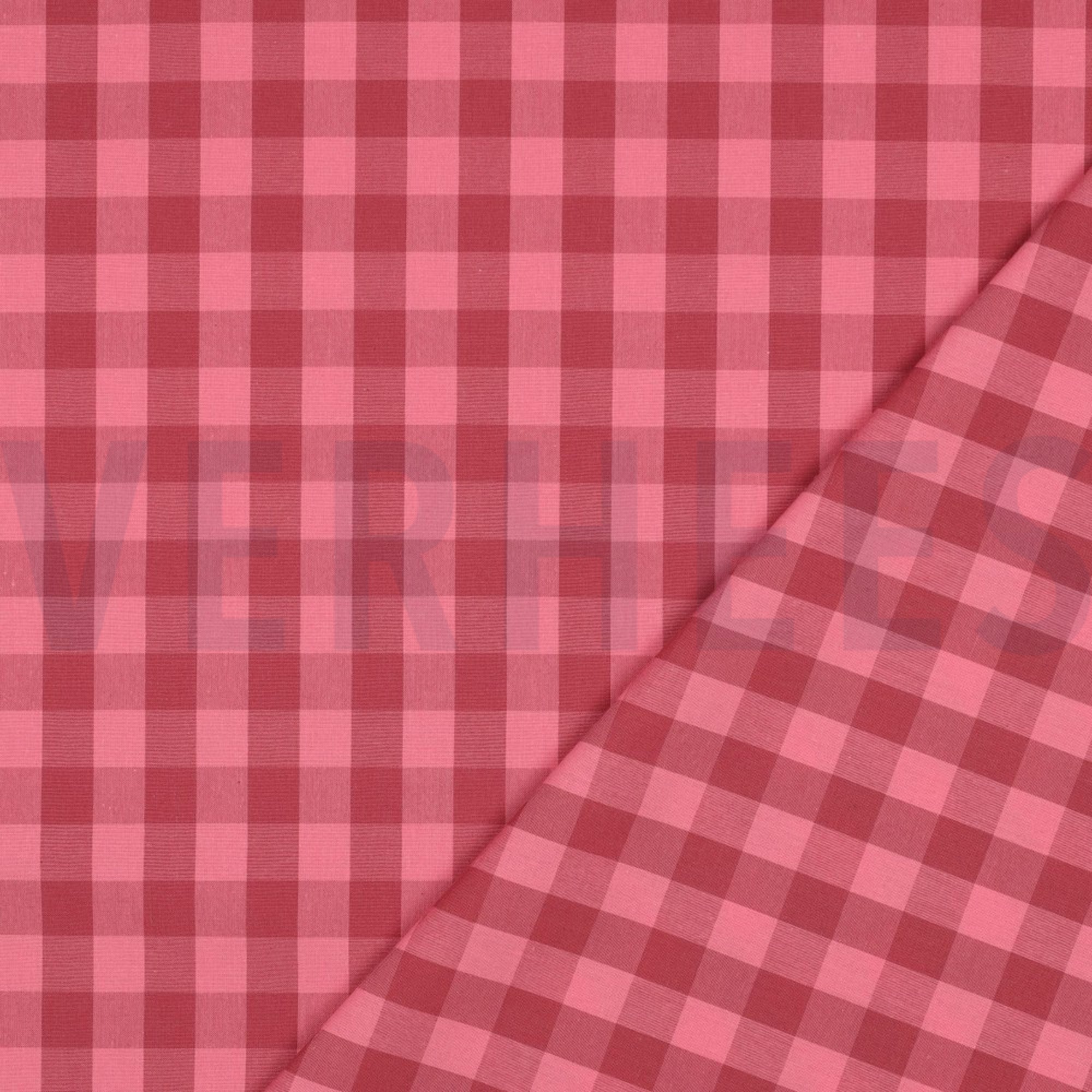 COTTON YARN DYED CHECKS MAUVE / BORDEAUX (high resolution) #4