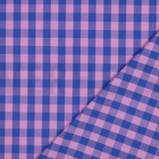 COTTON YARN DYED CHECKS LAVENDER / BLUE (thumbnail) #4