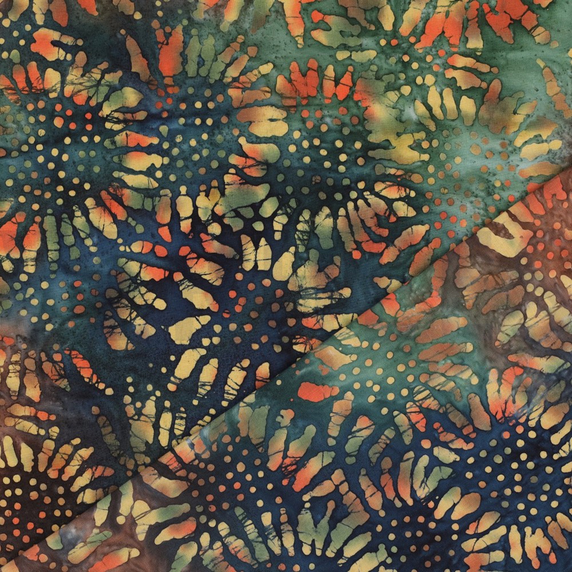 HANDCRAFTED BATIK COTTON GREEN (high resolution) #4