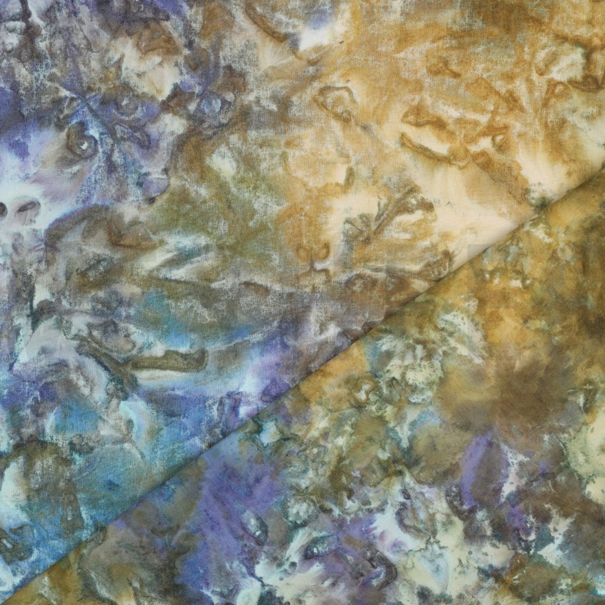 UNIQUE CRAFTED BATIK COTTON GOLD/LAVENDER (high resolution) #4