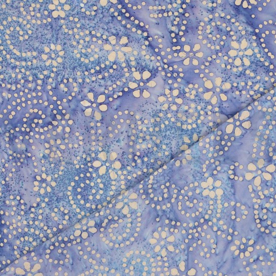 HANDGEMAAKTE BATIK KATOEN LAVENDEL #7