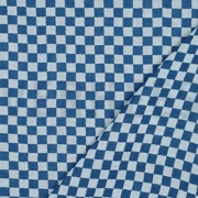 DOUBLE GAUZE DOUBLE SIDED CHECKS BLUE (thumbnail) #4