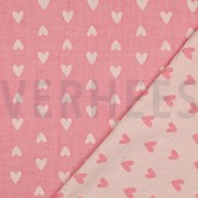 DOUBLE GAUZE JACQUARD HEARTS PINK (thumbnail) #4