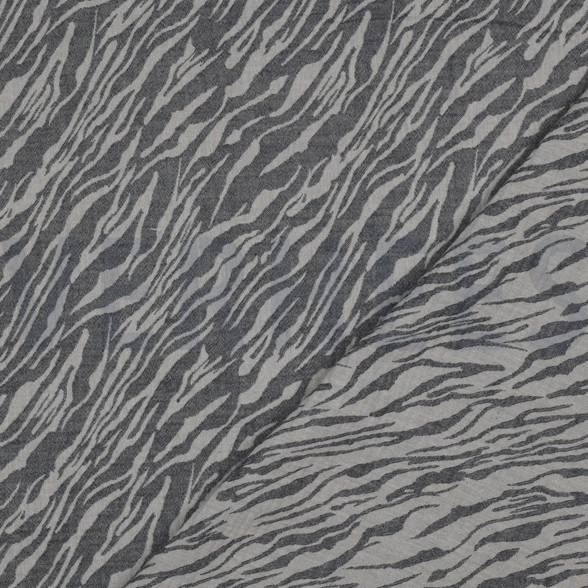 DOUBLE GAUZE JACQUARD ANIMAL NAVY (high resolution) #4