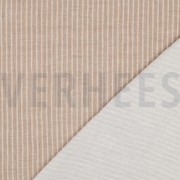 DOUBLE GAUZE YARN DYED STRIPES TAUPE (thumbnail) #4