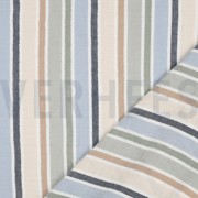 DOUBLE GAUZE YARN DYED STRIPES GREEN / BLUE (thumbnail) #4