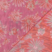 JACQUARD FLOWERS PINK / ORANGE (thumbnail) #4