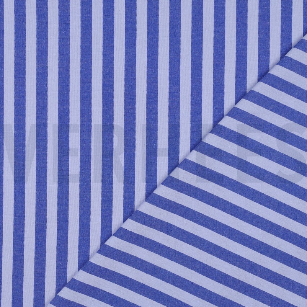 COTTON YARN DYED STRIPES BLUE #4