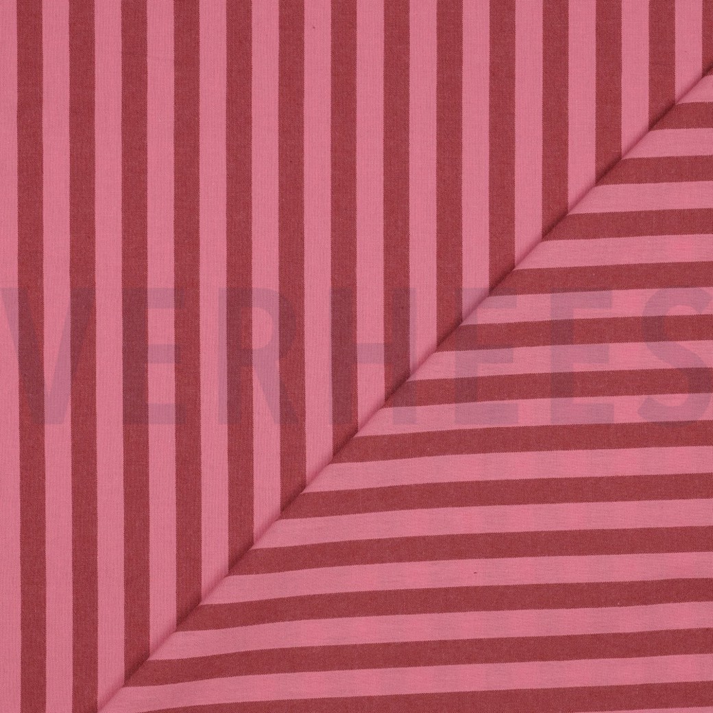 COTTON YARN DYED STRIPES MAUVE #4