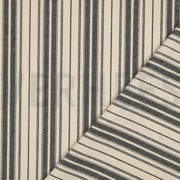 LINEN VISCOSE STRIPES NATURAL / BLACK (thumbnail) #4