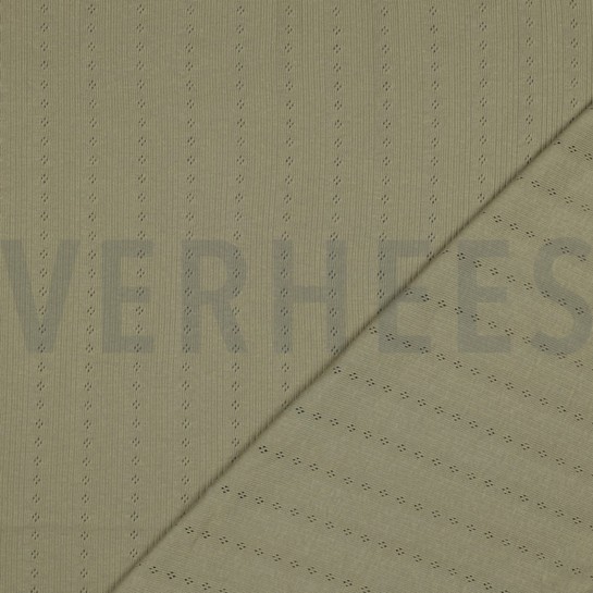 FEINSTRICKJERSEY AJOUR SALBEI #7