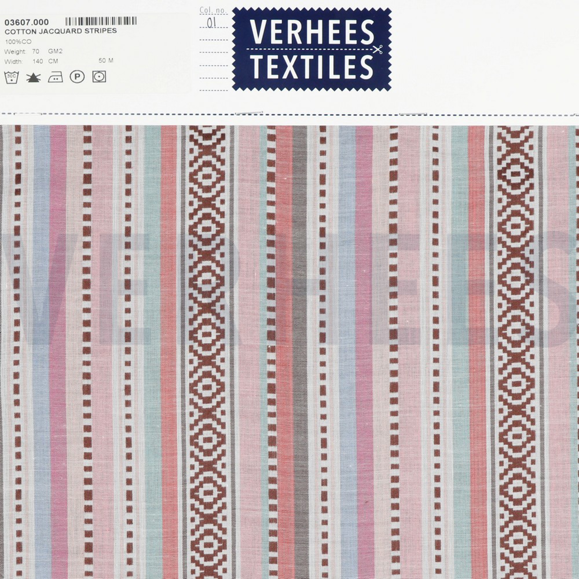 COTTON JACQUARD STRIPES MULTICOLOUR (high resolution) #4