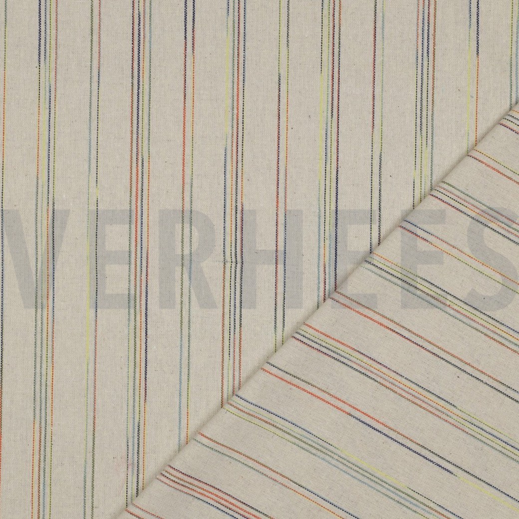 LINEN VISCOSE STRIPES MULTICOLOUR #4