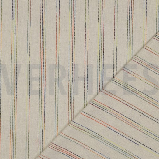 LINEN VISCOSE STRIPES MULTICOLOUR #7