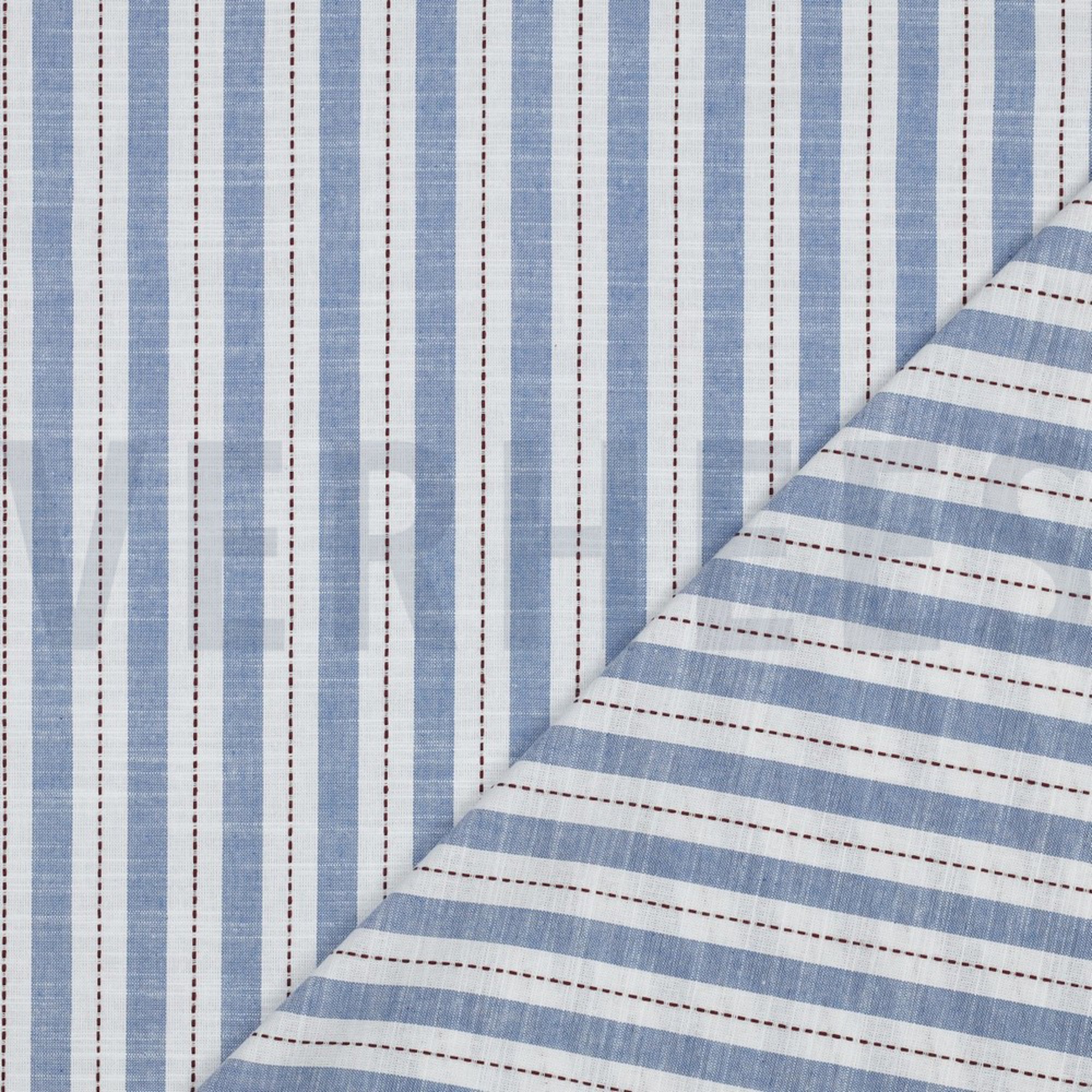 COTTON YARN DYED STRIPES BLUE (high resolution) #4