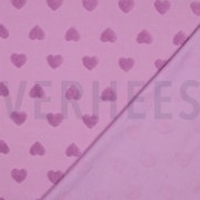 COTTON TOWELING KNIT HEARTS LILAC (thumbnail) #4