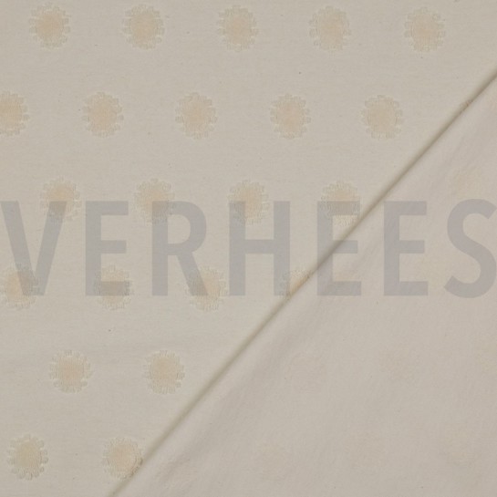 KATOEN BADSTOF GEBREID ZON NATURAL GEWASSEN #7