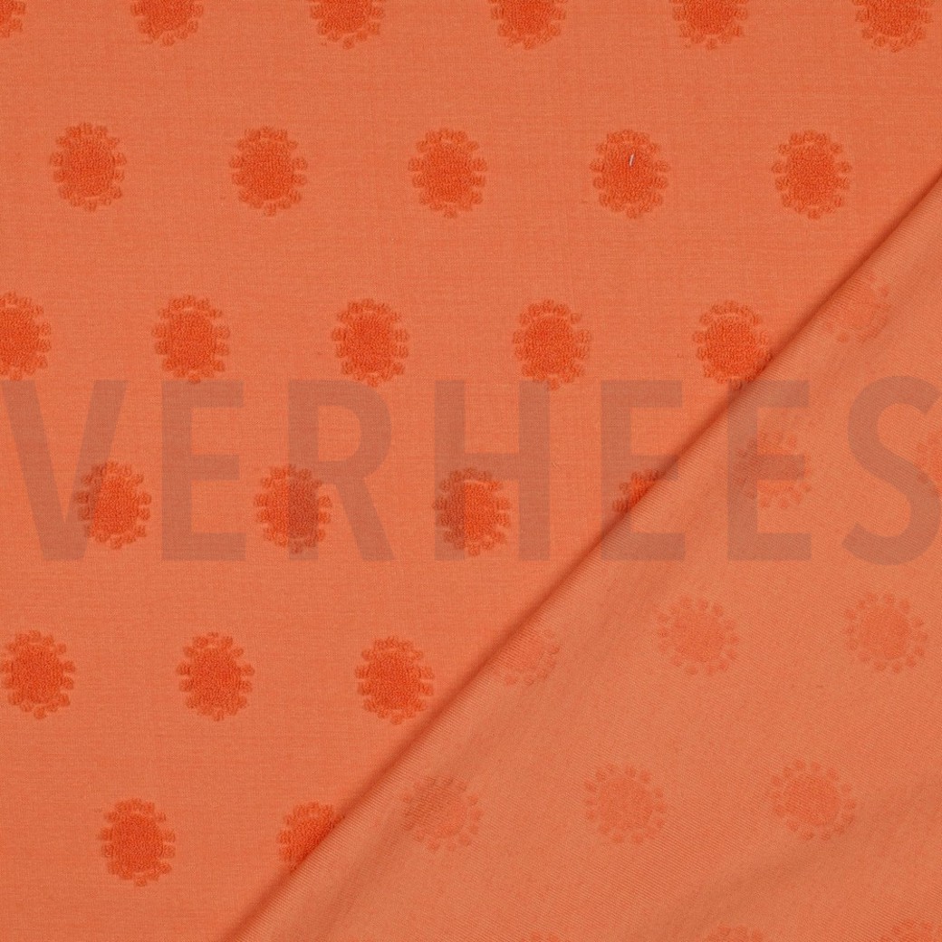 COTTON TOWELING KNIT SUN ORANGE #4