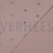 DOUBLE GAUZE FOIL SUNNY SOFT ROSE (thumbnail) #4