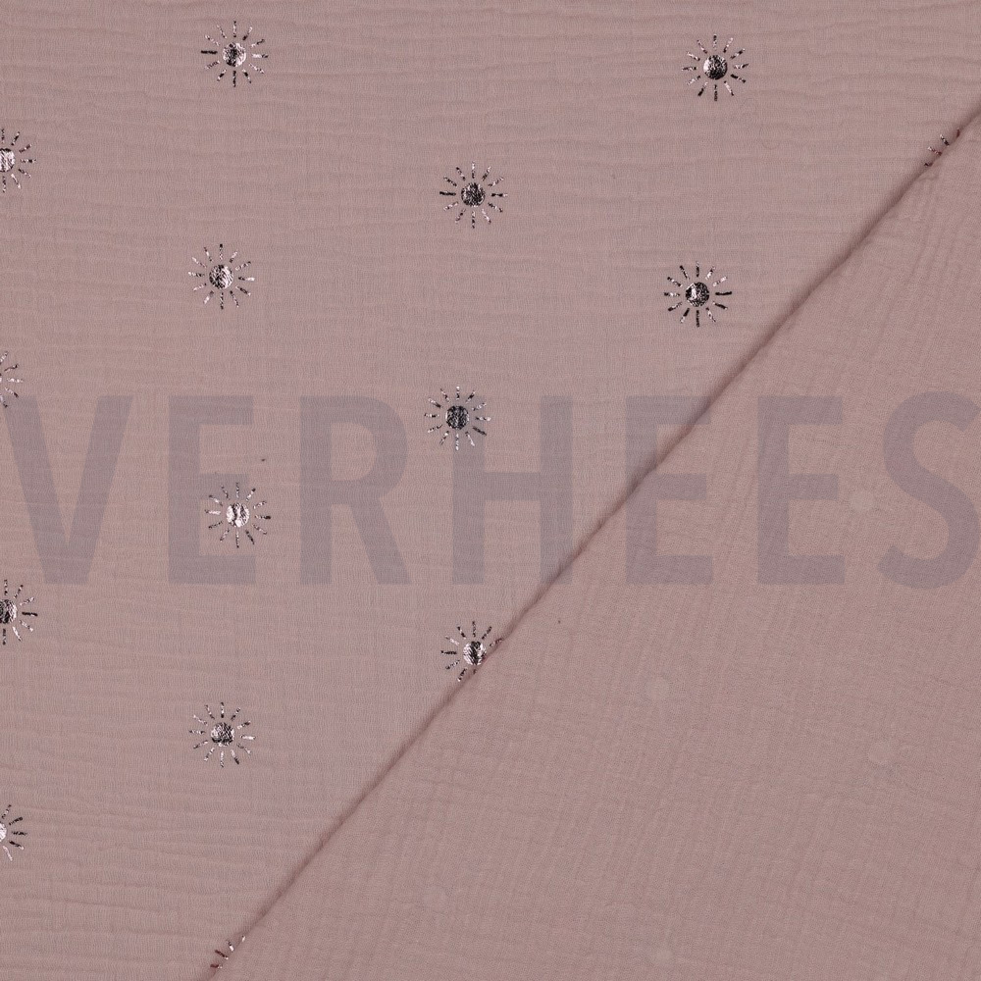 DOUBLE GAUZE FOIL SUNNY SOFT ROSE (high resolution) #4