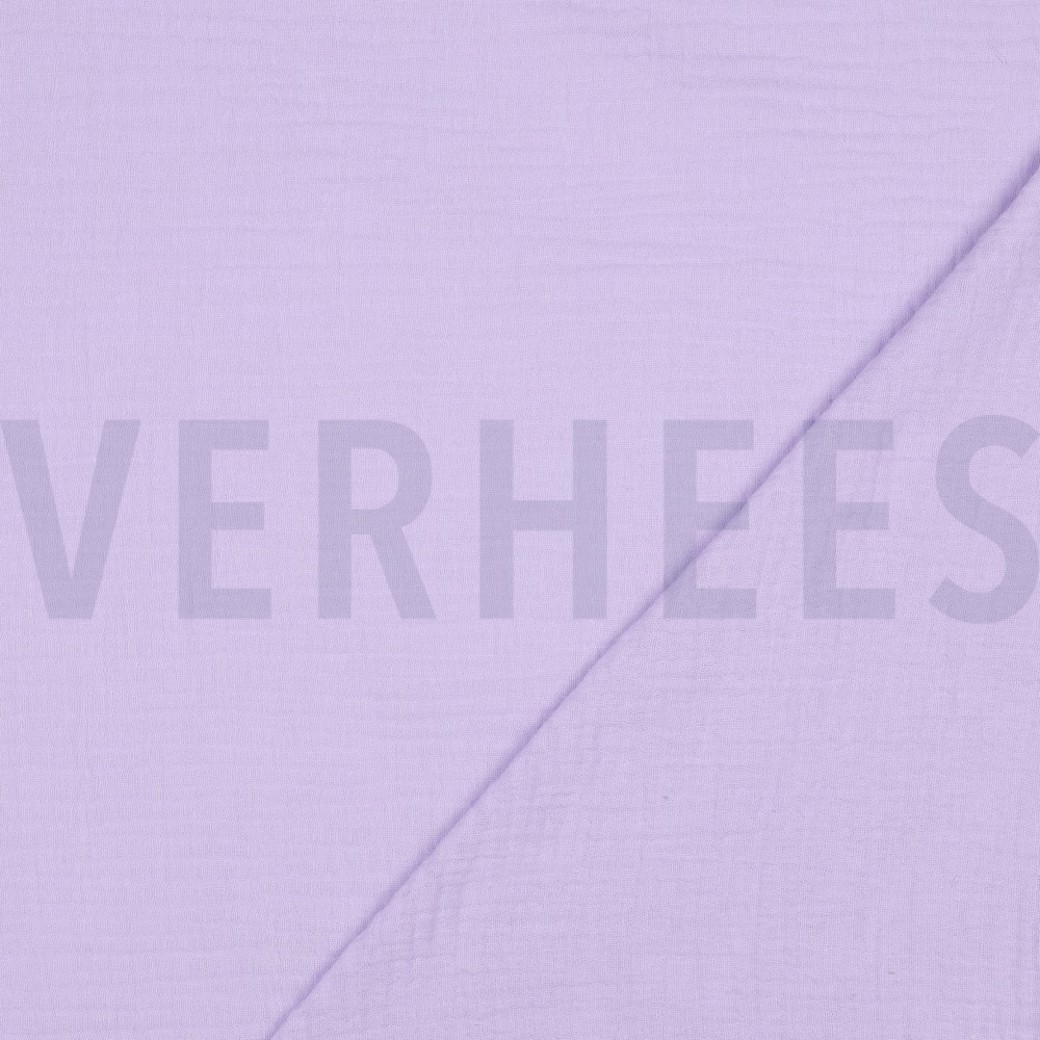DOUBLE GAUZE 2-SIDE SCALLOP LILAC #4