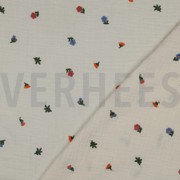 DOUBLE GAUZE EMBROIDERY FLOWERS NATURAL WASHED (thumbnail) #4