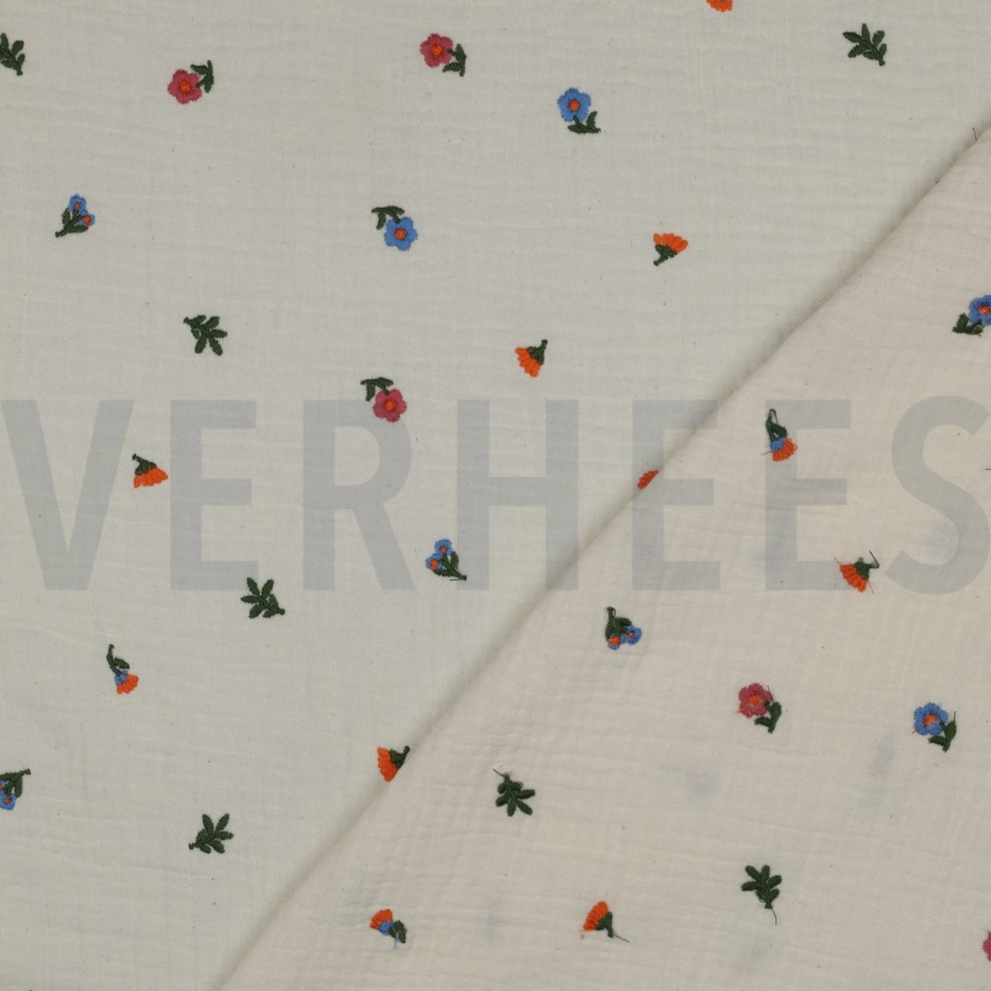 DOUBLE GAUZE EMBROIDERY FLOWERS NATURAL WASHED (high resolution) #4