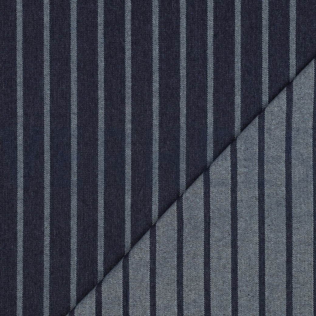 DENIM JACQUARD STRIPES JEANS #4