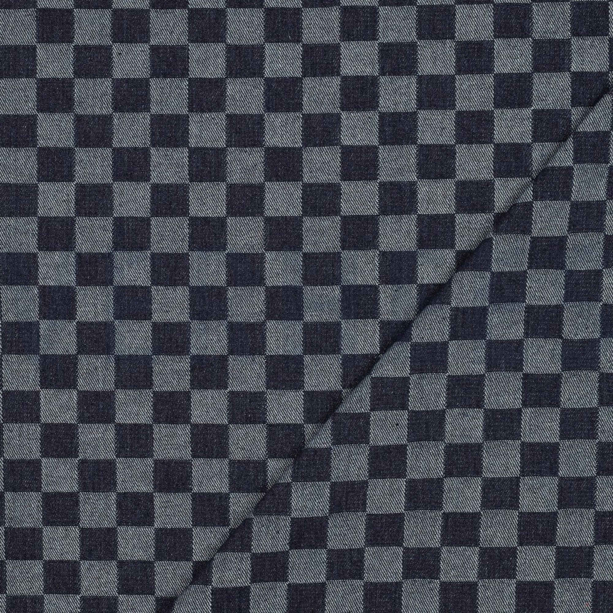 DENIM JACQUARD CHECKS JEANS (high resolution) #4