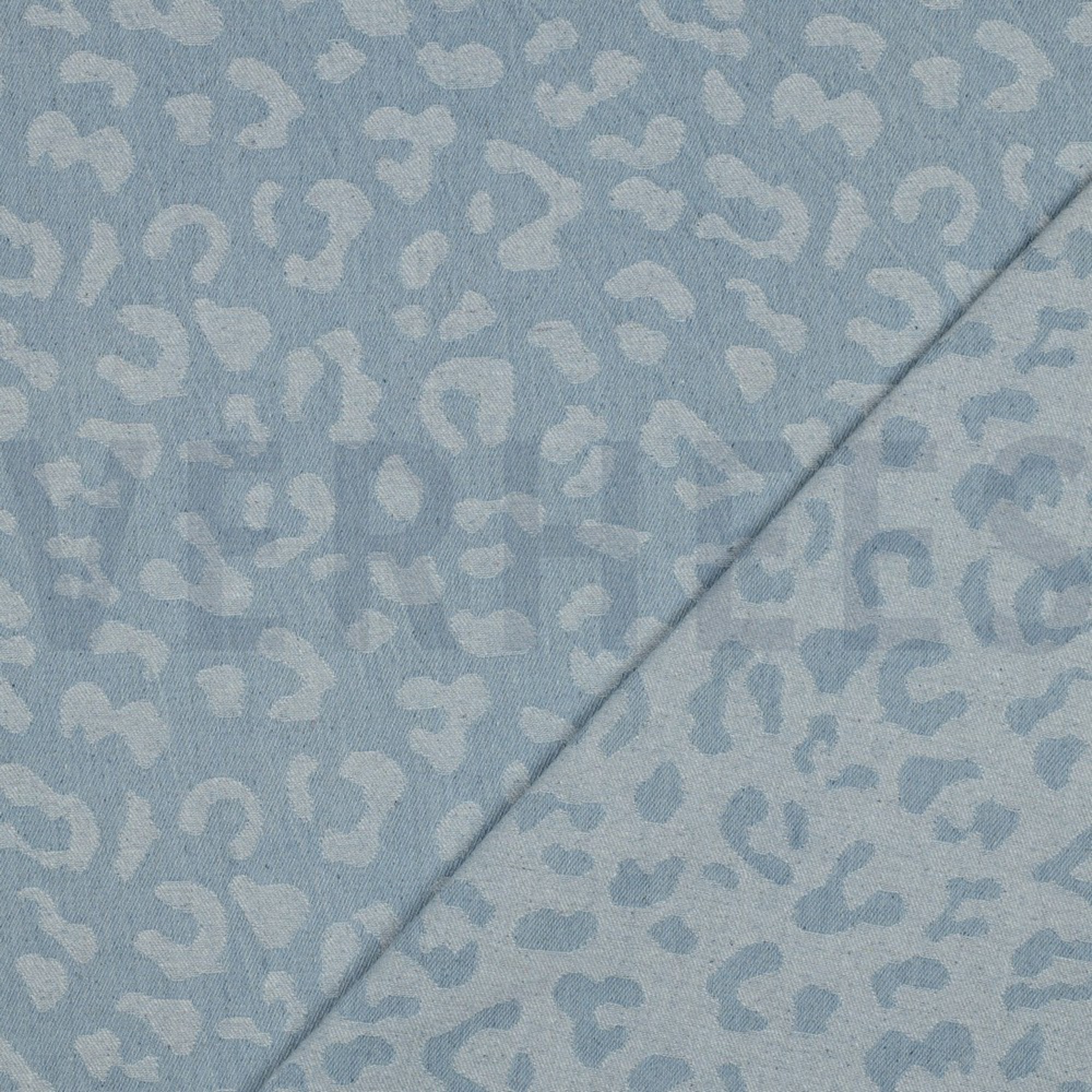 DENIM JACQUARD ANIMAL SKIN LIGHT BLUE (high resolution) #4