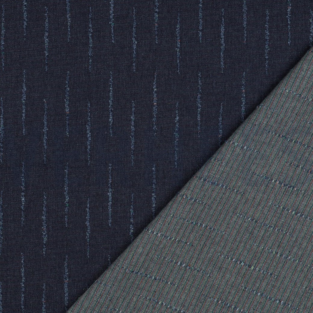 DENIM JACQUARD STRIPES JEANS #4