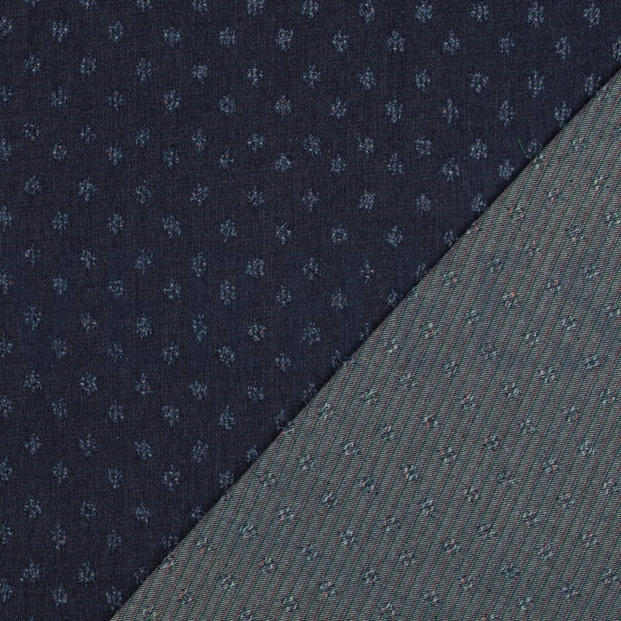 DENIM JACQUARD DOTS JEANS (high resolution) #4
