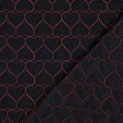 STEPPED EMBROIDERY NEON HEARTS NAVY/PINK NEON (thumbnail) #4