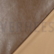 FAUX LEATHER SHINY STRETCH TAUPE (thumbnail) #4