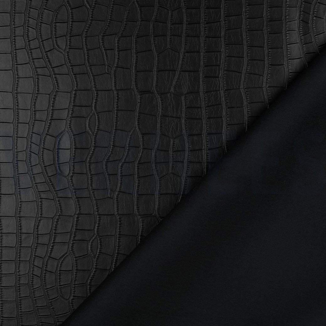 FAUX LEATHER STRUCTURE BLACK #4