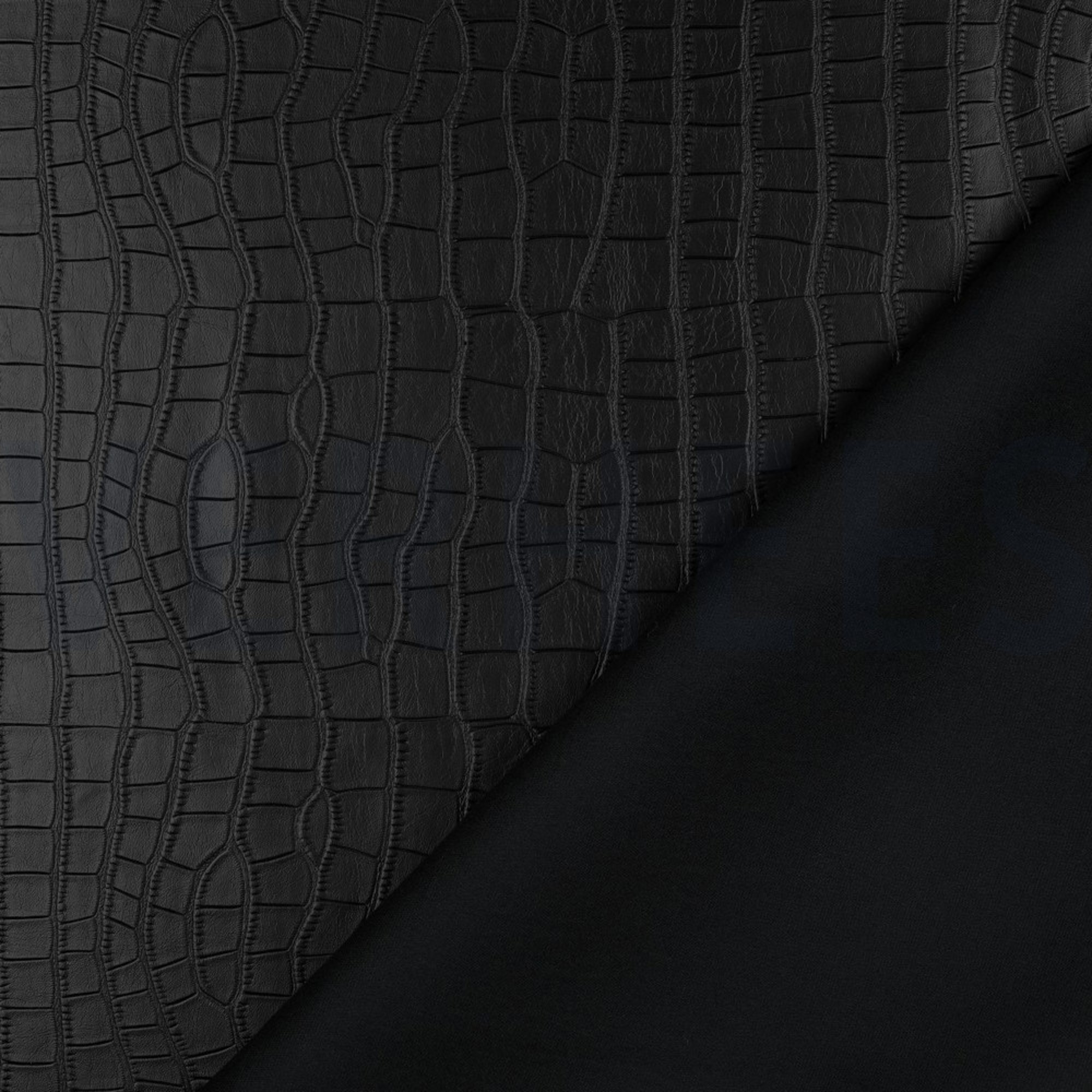 FAUX LEATHER STRUCTURE BLACK (high resolution) #4