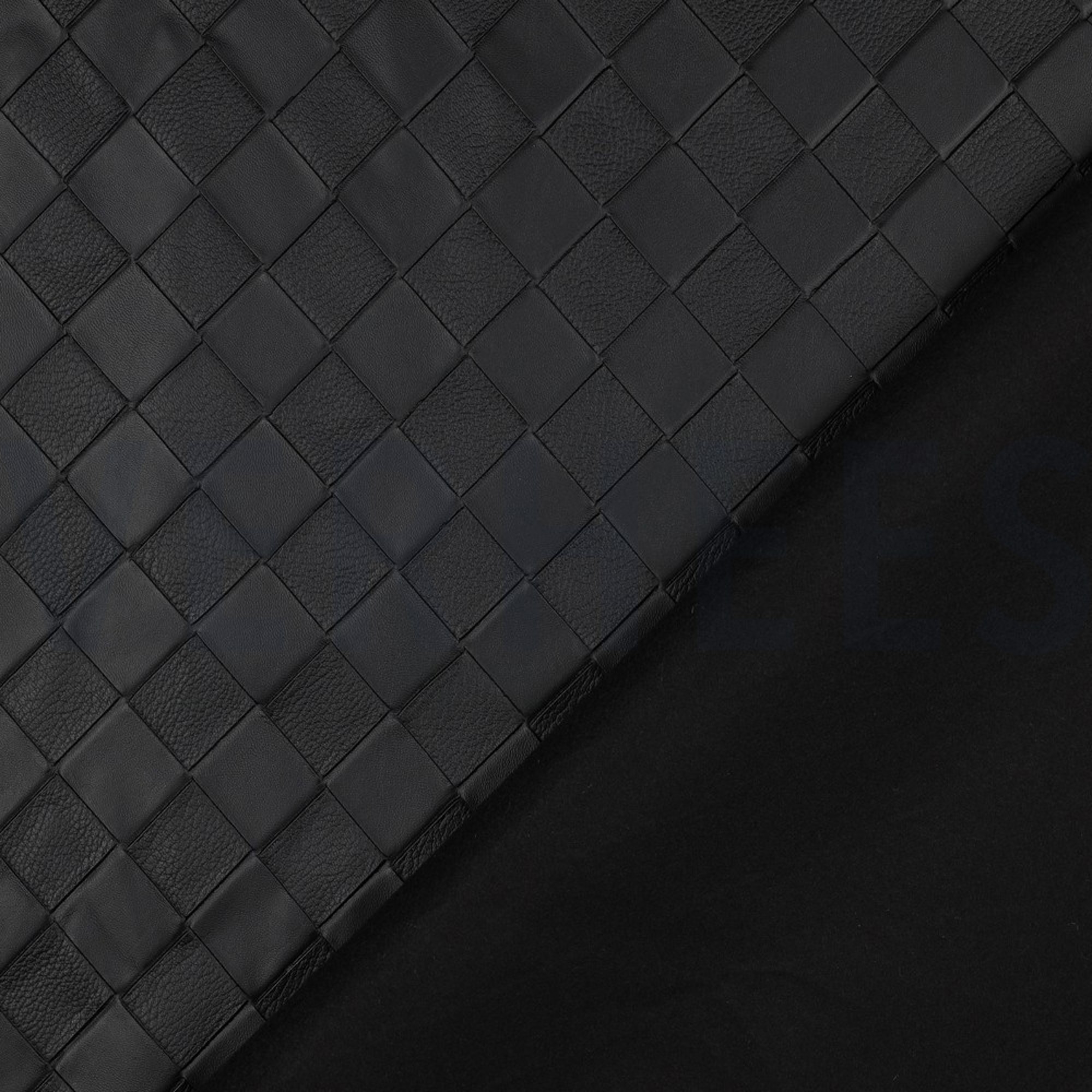 FAUX LEATHER WOVEN BLACK (high resolution) #4